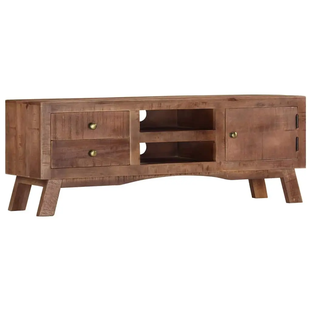 TV Cabinet Brown 110x30x40 cm with Drawers and Shelves Storage Unit