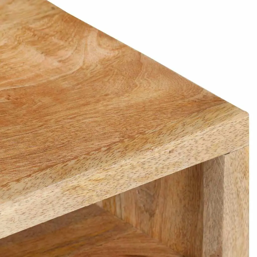 TV Cabinet 110x30x40 cm Solid Wood Beige Finish
