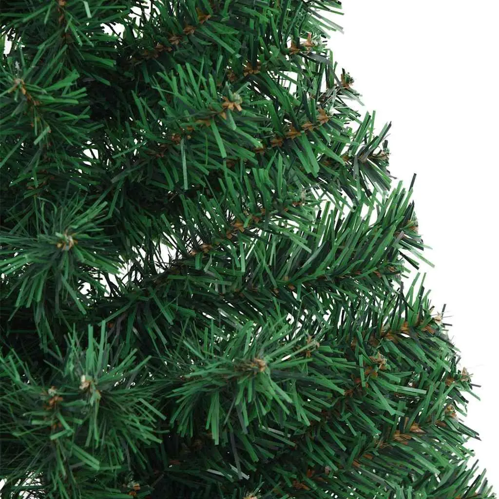 Artificial Half Christmas Tree Green 120cm Wall-Mount Seasonal Holiday