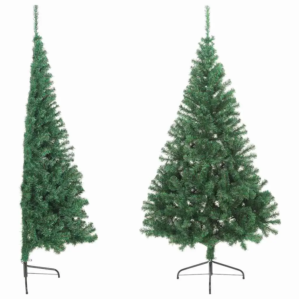 Artificial Half Christmas Tree 240cm Green Wall-Mount Seasonal Holiday Decor