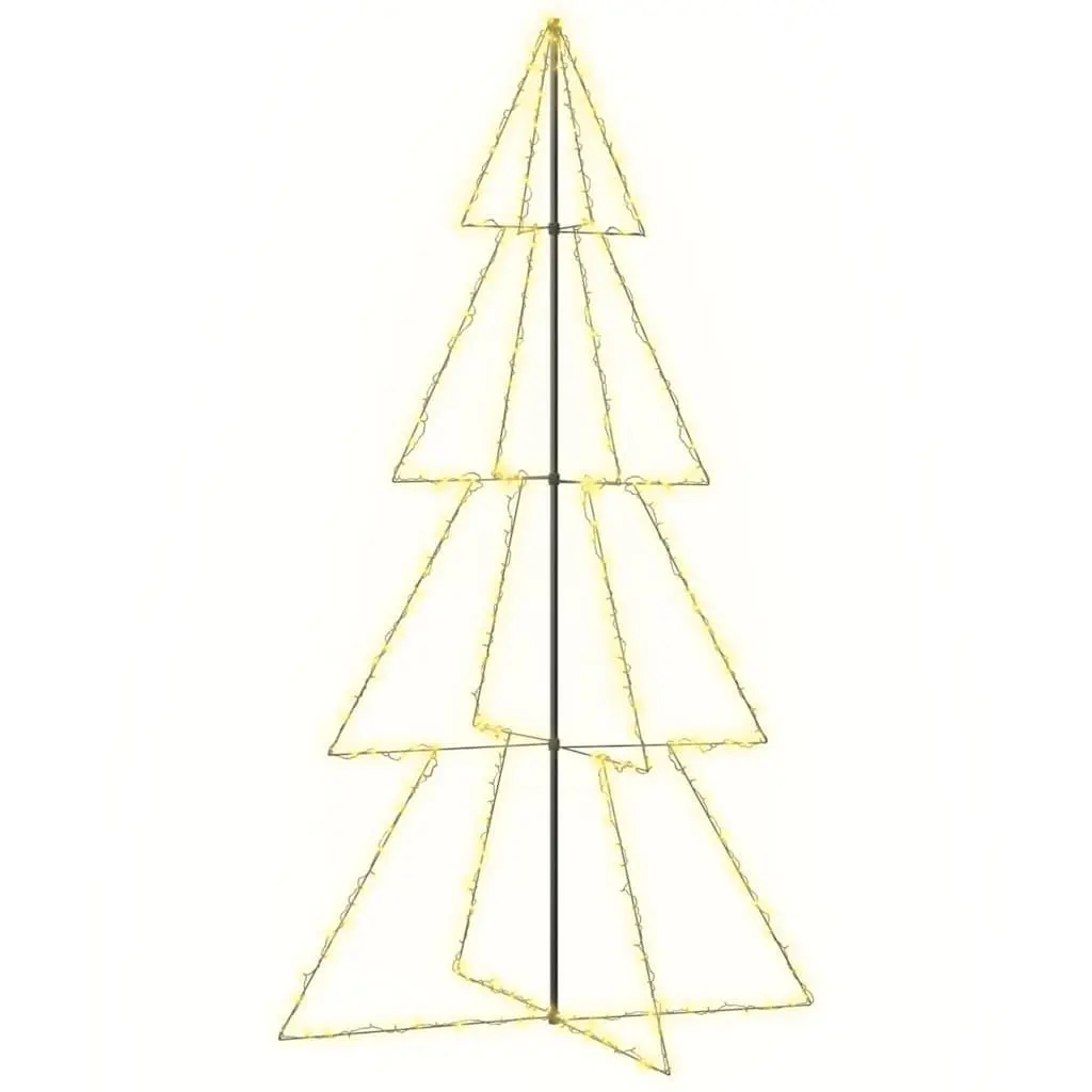 Christmas Cone Tree White 250cm 360 LED Lights Indoor Outdoor Decoration