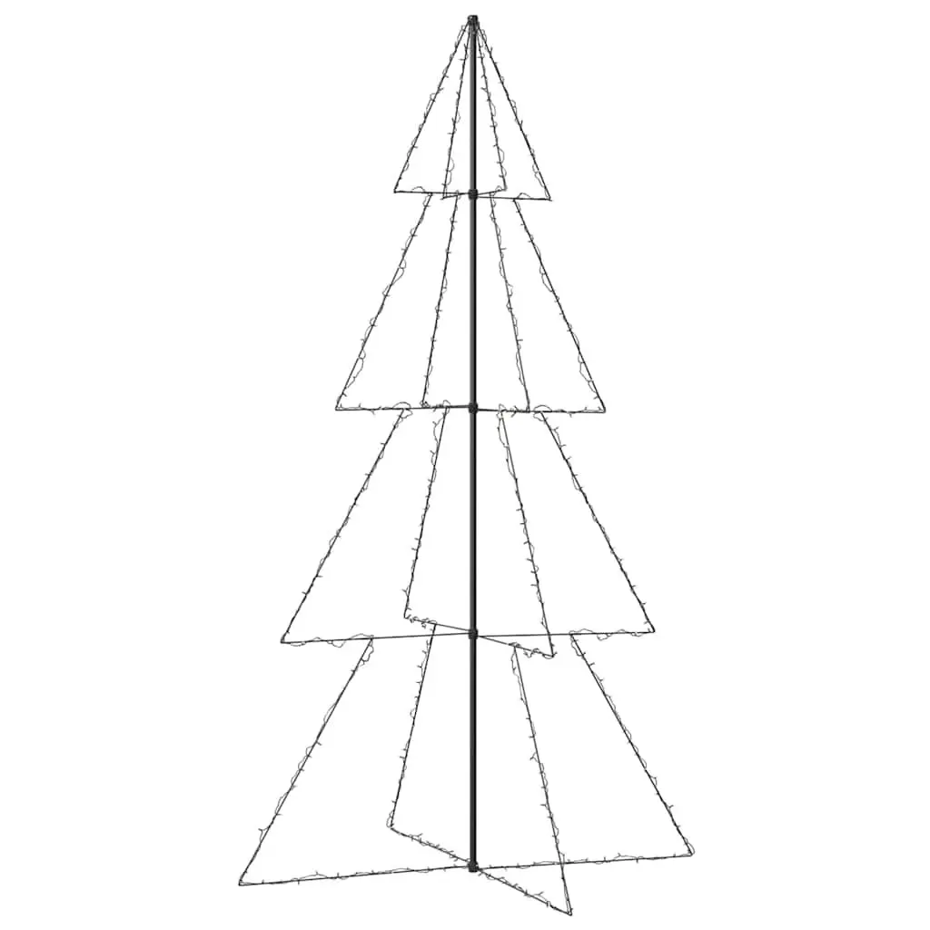 Christmas Cone Tree White 250cm 360 LED Lights Indoor Outdoor Decoration