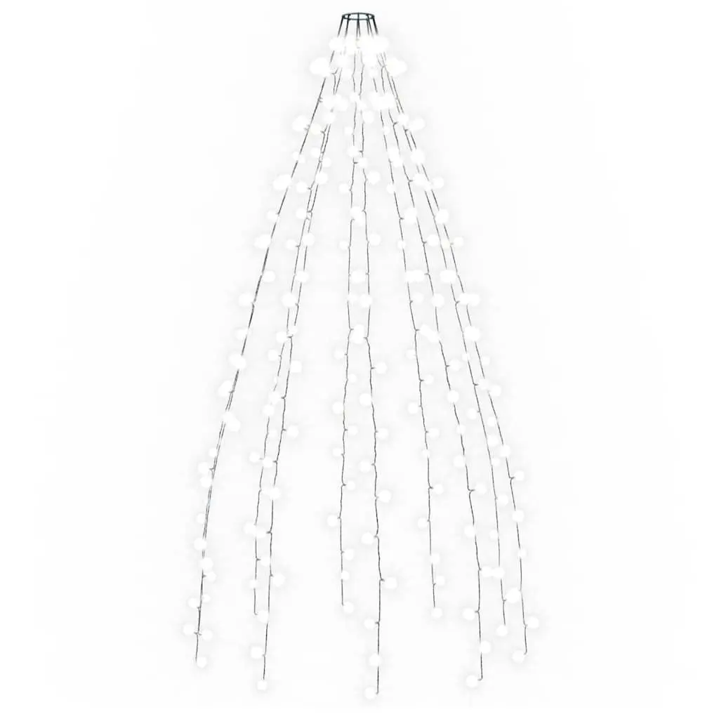 LED Net Lights Cold White 210cm 8 Effects Indoor Outdoor