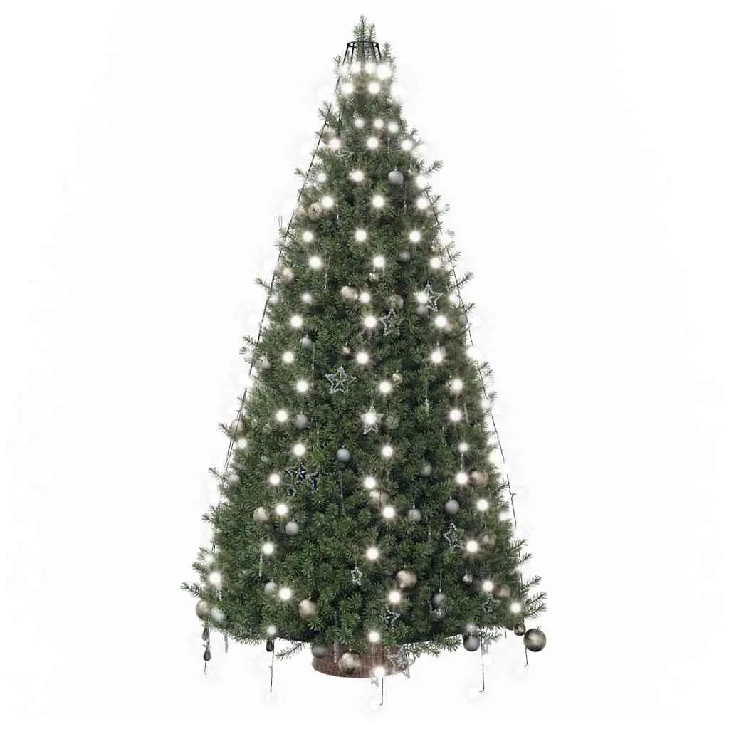 LED Net Lights Cold White 210cm 8 Effects Indoor Outdoor