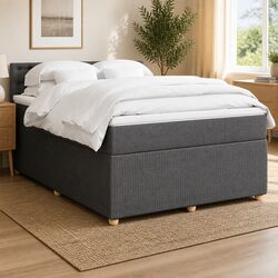 Queen Box Spring Bed with Modern Comfort Elements