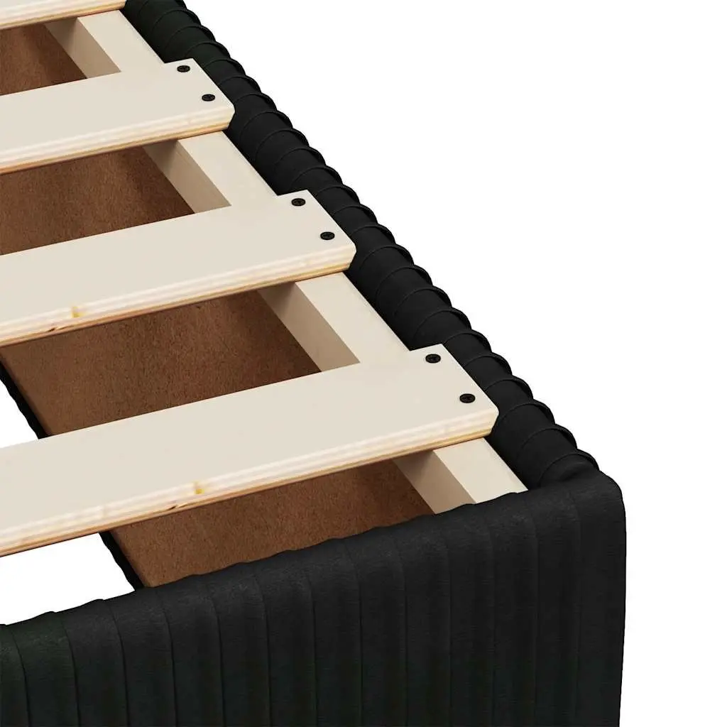 Velvet Box Spring Bed with Pocket Spring Mattress