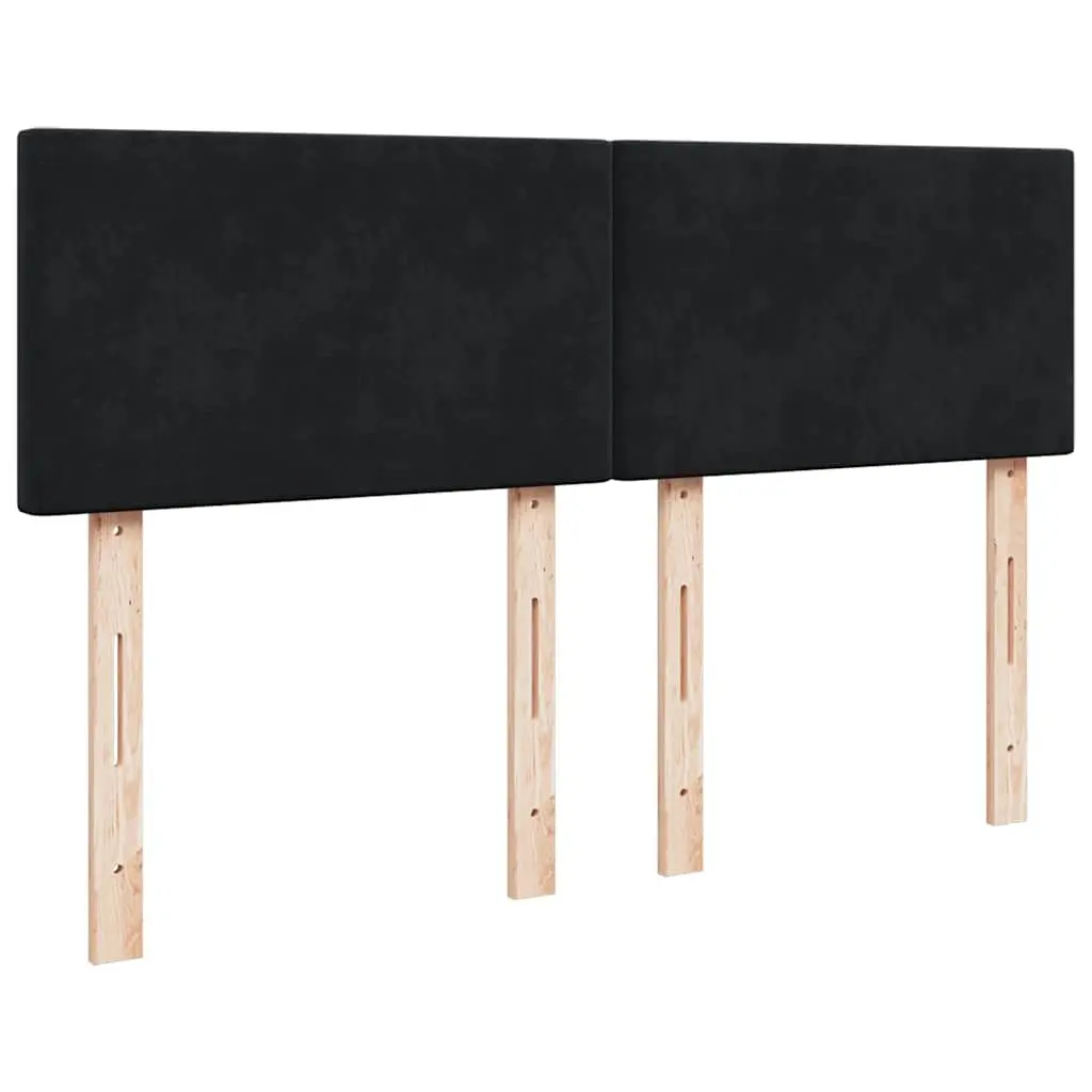 Velvet Box Spring Bed with Pocket Spring Mattress