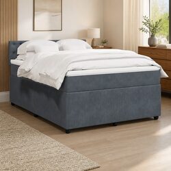 Box Spring Bed with Pocket Mattress & LED Lighting