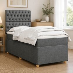 Compact King Single Box Spring Bed with Adjustable Features