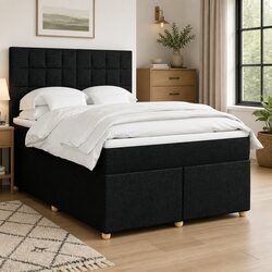Compact Queen Box Spring Bed with Adjustable Features