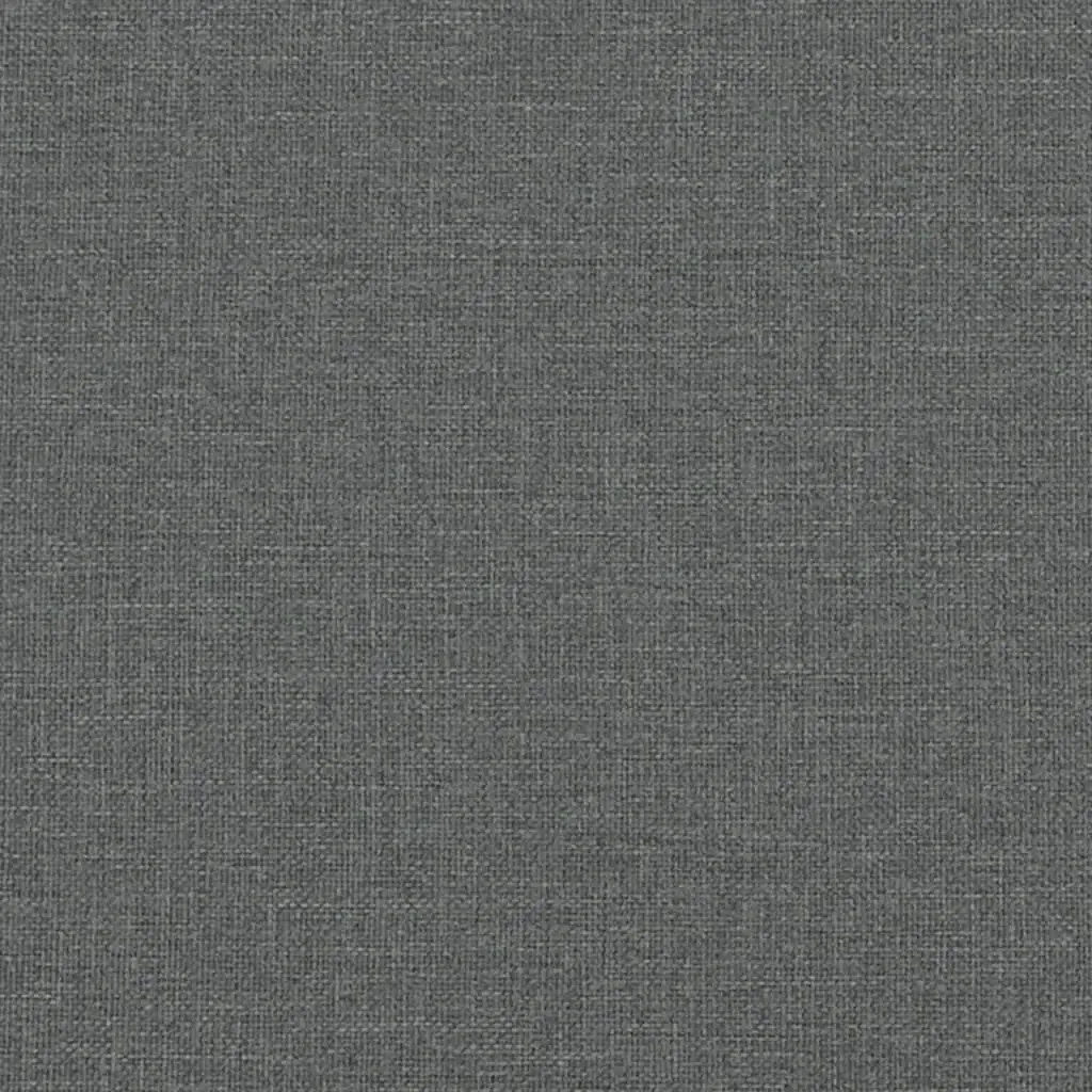 Queen Box Spring Bed Frame Dark Grey Polyester Fabric with Pocket Spring Mattress and Height Adjustable Headboard