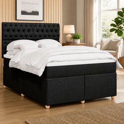 Compact Queen Box Spring Bed with Adjustable Features