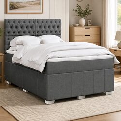 Queen Box Spring Bed with Mattress