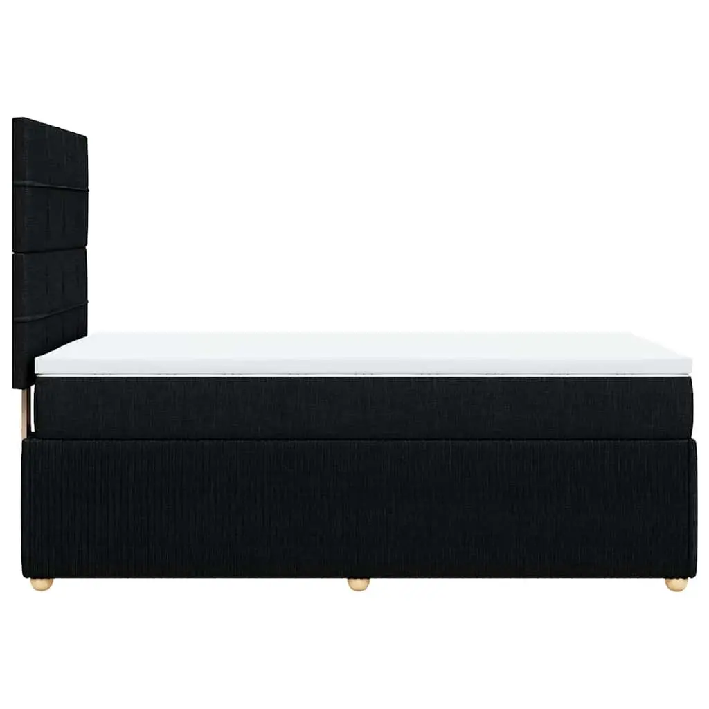 Box Spring Bed Black King Single Pocket Spring Mattress Height Adjustable Headboard