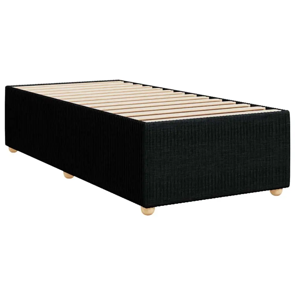 Box Spring Bed Black King Single Pocket Mattress Adjustable Headboard