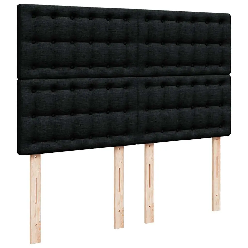Box Spring Bed Black Height Adjustable Headboard Pocket Spring Mattress