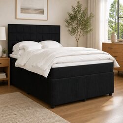 Box Spring Bed with Pocket Spring Mattress