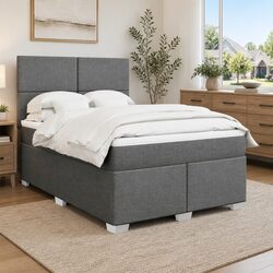 Queen Box Spring Bed with Lights