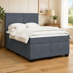 Queen Box Spring Bed with Pocket Spring Mattress