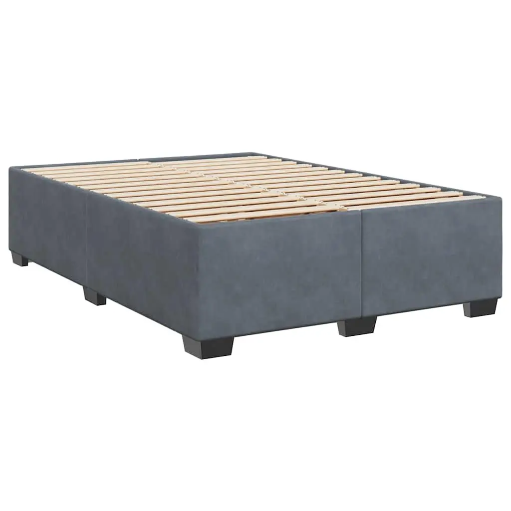 Queen Box Spring Bed with Pocket Sprung Mattress LED Lights Adjustable Headboard