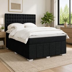 Concise Queen Box Spring Bed with Adjustable Headboard