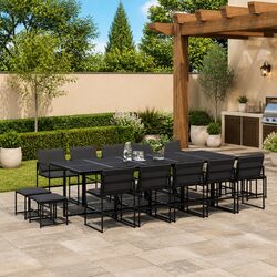 15 Piece Garden Dining Set for Outdoor Living
