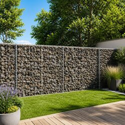 Compact Gabion Basket with Cover for Your Garden Needs