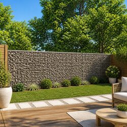 Compact Gabion Basket with Cover 500x50x100 cm