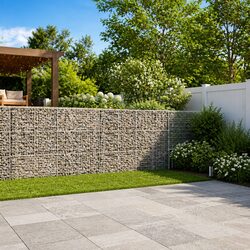 Gabion Basket with Cover 800x50x150 cm Galvanised Iron Wire Garden Retaining
