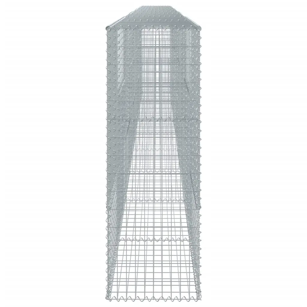 Gabion Basket Silver 900x50x150 cm Galvanised Iron Wire Cage Garden
