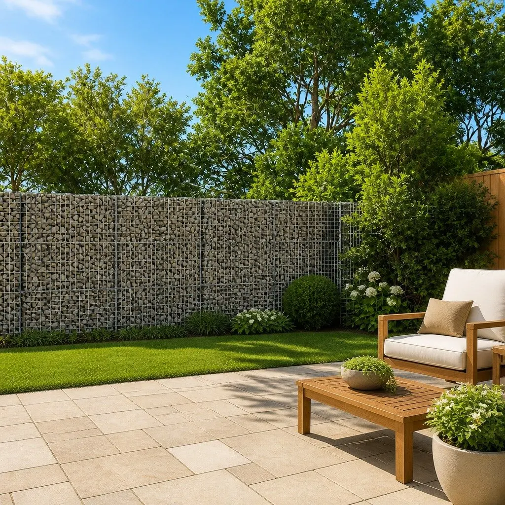 Gabion Basket Silver 1100x50x150 cm Galvanised Iron Wire with Cover