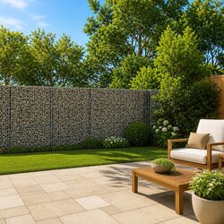 Gabion Basket with Cover 1100x50x150 cm - Compact & Efficient