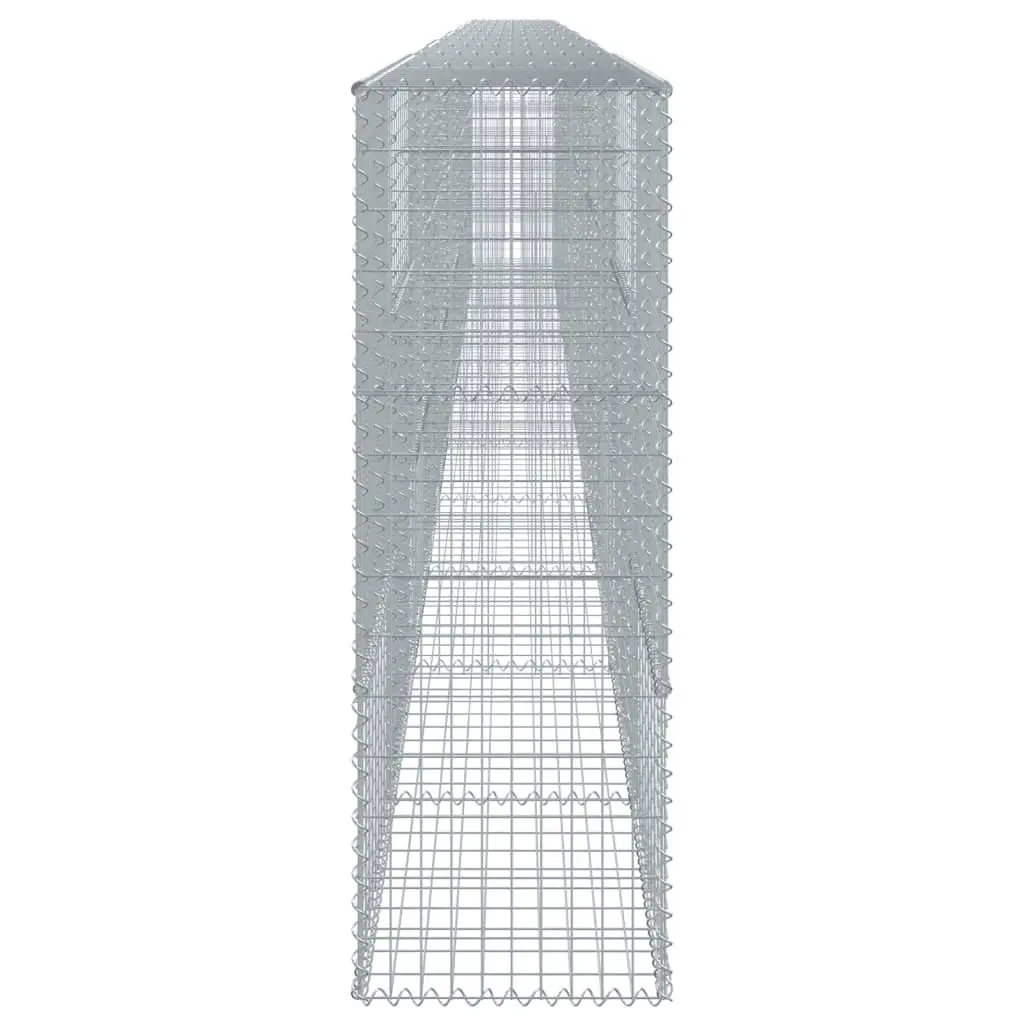 Gabion Basket Silver 1100x50x150 cm Galvanised Iron Wire with Cover