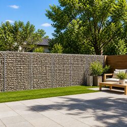 Efficient Gabion Basket with Cover 1200x50x150cm