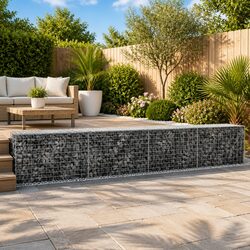 Gabion Basket with Cover, 500x100x50 cm, Built to Last