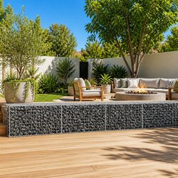 Your Perfect Gabion Basket for Gardens 1100x100x50 cm