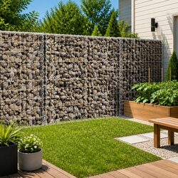 Concise Gabion Basket with Cover 100x100x100 cm