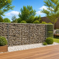 Gabion Basket with Cover 250x100x100 cm - Build It Fast