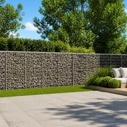 Gabion Basket with Cover 550x100x100 cm - Compact and Effective