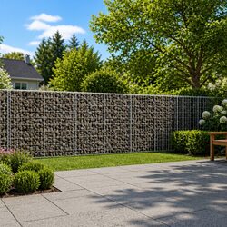 Gabion Basket with Cover 1150x100x100 cm for Outdoor Needs
