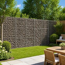 Compact Gabion Basket 200x100x150 cm for Gardens