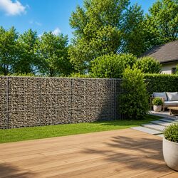 Gabion Basket with Cover 600x100x150 cm Galvanised Iron Wire Cage Garden