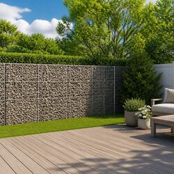 Compact Gabion Basket with Cover for Your Garden 700x100x150 cm