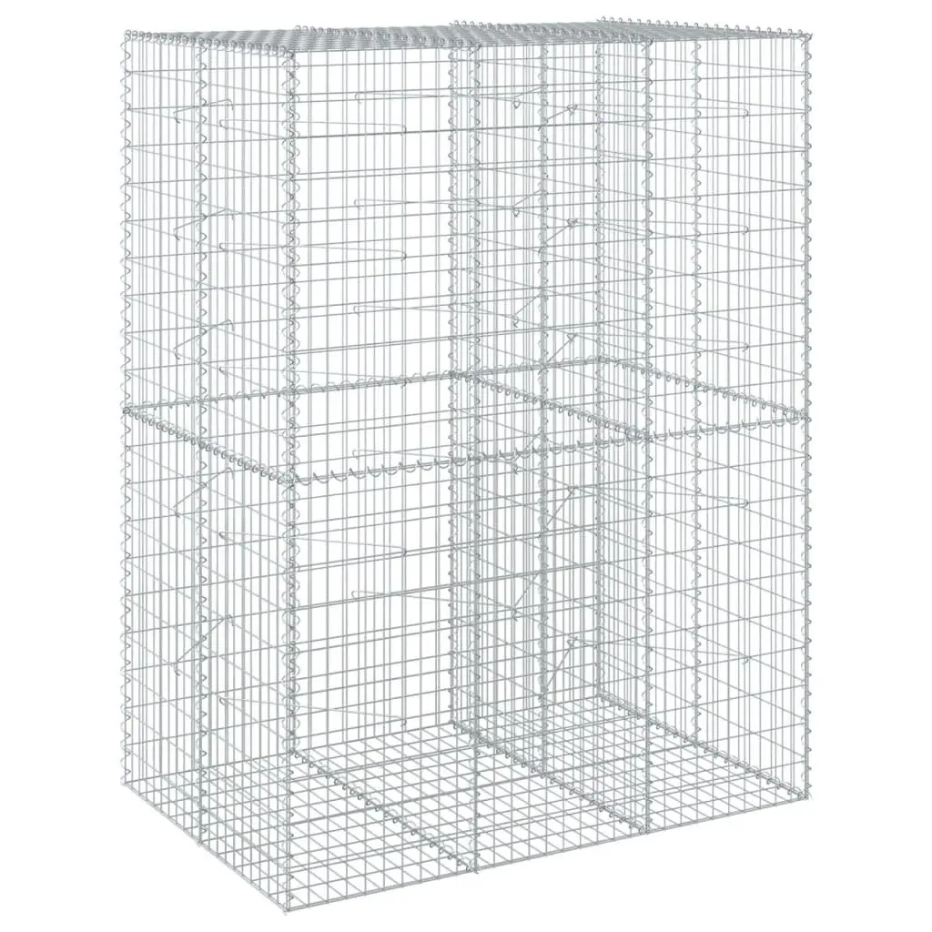 Gabion Basket Silver 150x100x200cm Outdoor Garden Retaining Wall Decor