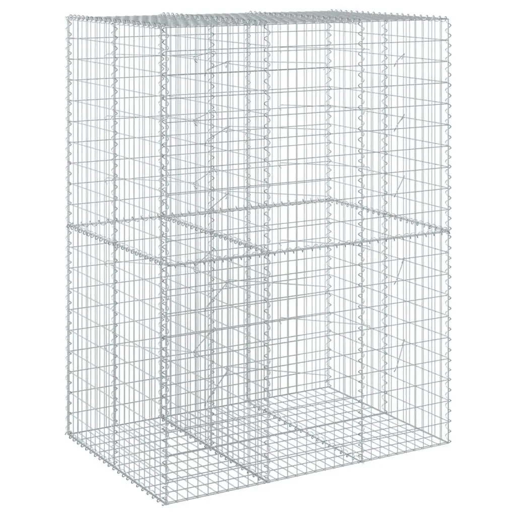 Gabion Basket Silver 150x100x200cm Outdoor Garden Retaining Wall Decor