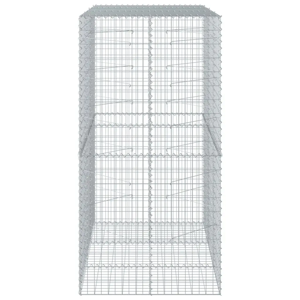Gabion Basket Silver 150x100x200cm Outdoor Garden Retaining Wall Decor
