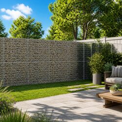 Gabion Basket with Cover: 550x100x200 cm, Easy to Use