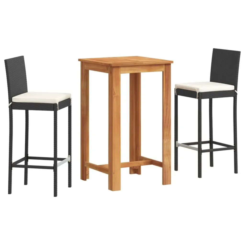 3 Piece Outdoor Bar Set