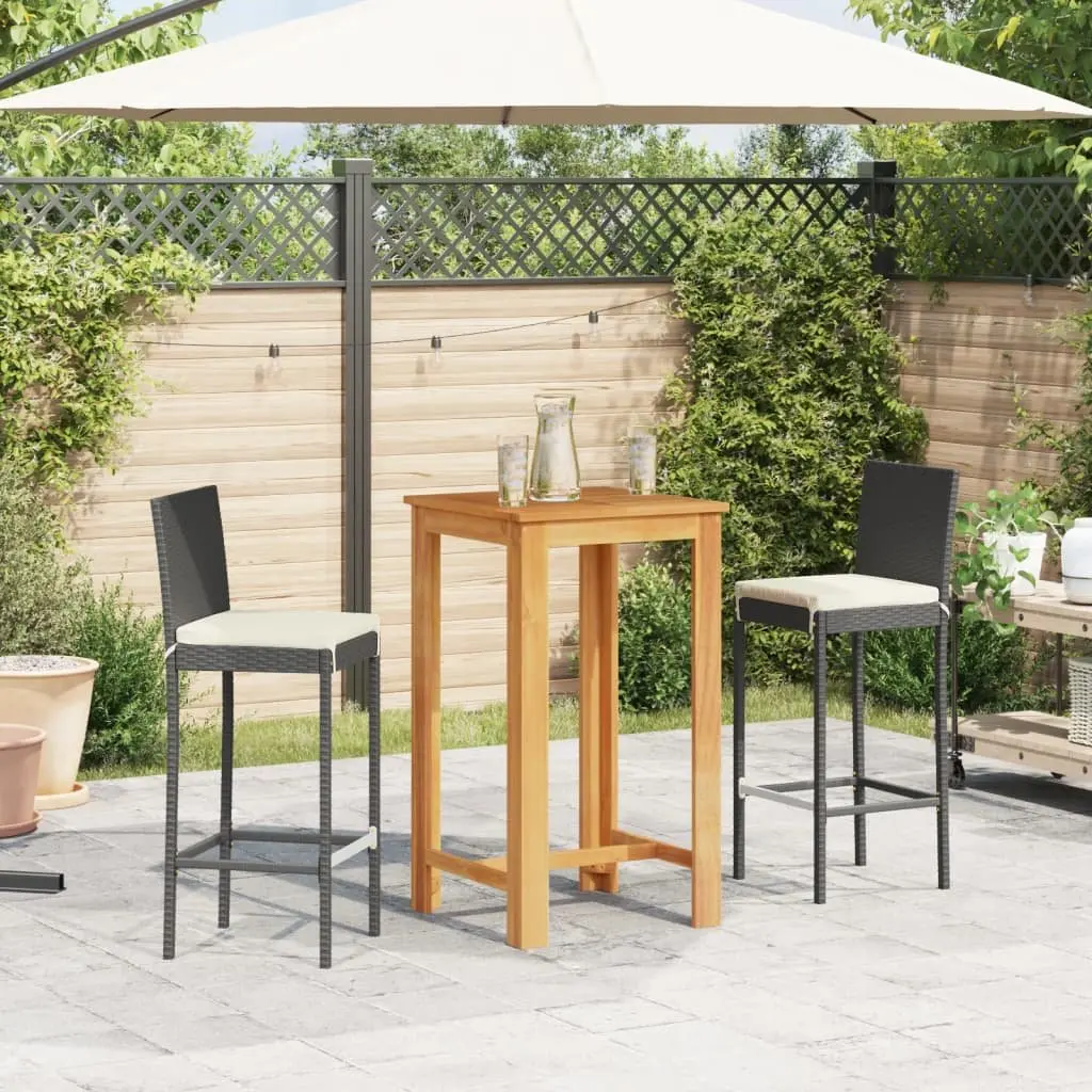 3 Piece Outdoor Bar Set