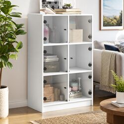 Concise White Highboard Storage Solution